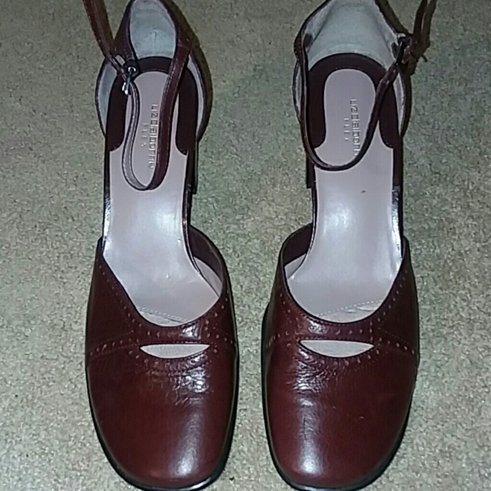 Burgundy shoes